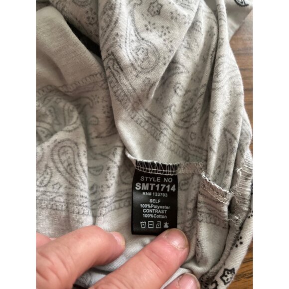 POL grey hooded short sleeved top size Medium - Picture 5 of 6